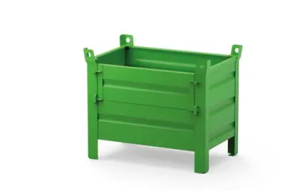 Kovový kontejner s výklopným předním čelem