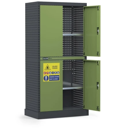 Bezpečností skříň s křídlovými dveřmi LINEA391