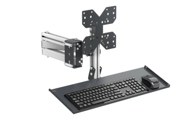 Otočné rameno s přihrádkou a držákem na monitor
