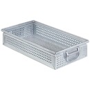 Kovový stohovací box perforovaný