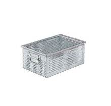 Kovov stohovac box perforovan