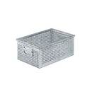 Kovový stohovací box perforovaný
