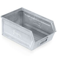 Zkosený kovový stohovací box