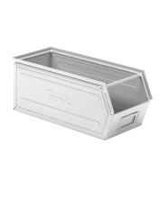 Zkosený kovový stohovací box