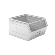 Zkosený kovový stohovací box