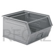 Zkosený kovový stohovací box s dvojitým madlem