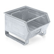Zkosený kovový stohovací box s ližinami