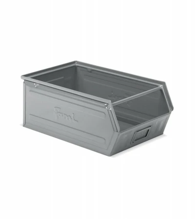 Zkosený kovový stohovací box