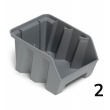 Zkosený stohovací AIR box - recyklát