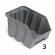Zkosený stohovací AIR box - recyklát