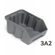 Zkosený stohovací AIR box - recyklát