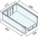 Zkosený stohovací box