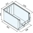 Zkosený stohovací box