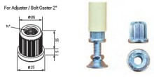 Vložka pro patky / kolečka T504S-2/B - pro trubku tloušťky 1 mm Vložka pro patky / kolečka T504S-2/B - pro trubku tloušťky 1 mm