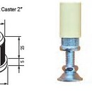 Vložka pro patky / kolečka T504S-2/B - pro trubku tloušťky 2 mm