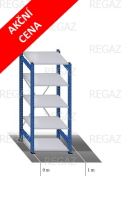 Akční regál 876x600x2000 (V) mm / 5 polic Akční regál 876x600x2000 (V) mm / 5 polic
